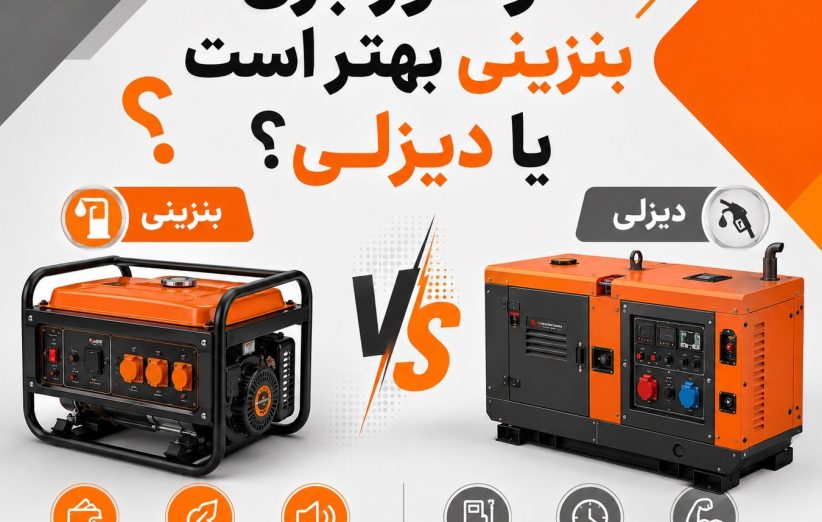 موتور برق بنزینی بهتر است یا دیزلی؟ مقایسه کامل