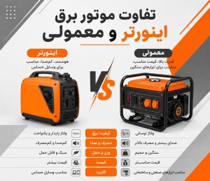 تفاوت موتور برق اینورتر و معمولی چیست؟ مقایسه کامل
